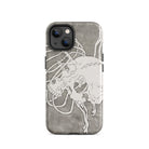 Skull and a Rib Cage - Katsushika Hokusai Iphone Case, 14 / Matte, Iphone Case Skull Design