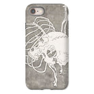 Skull and a Rib Cage - Katsushika Hokusai Iphone Case, 8 / Matte, Skeleton-themed Phone Case