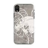 Skull and a Rib Cage - Katsushika Hokusai Iphone Case, Xr / Matte, Skeleton-themed Phone Case
