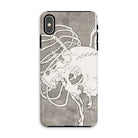 Skull and a Rib Cage - Katsushika Hokusai Iphone Case, Xs Max / Matte, Skeleton-themed Phone Case