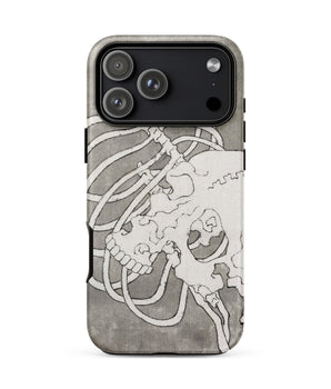 Iphone 17 Pro Max / Matte Skull and a Rib Cage - Katsushika Hokusai Phone Case