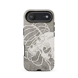 Skull and a Rib Cage - Katsushika Hokusai Phone Case Iphone 17 Air / Matte Gray Skull Phone Case White Design Katsushika Hokusai Iphone