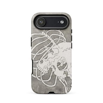 Skull and a Rib Cage - Katsushika Hokusai Phone Case Iphone 17 Air / Matte Gray Skull Phone Case White Design Katsushika Hokusai Iphone