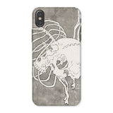 Skull and a Rib Cage - Katsushika Hokusai Phone Case Iphone x / Matte Skeleton-themed Phone Case Katsushika Hokusai Iphone Case, Iphone,