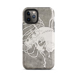 Skull and a Rib Cage - Katsushika Hokusai Phone Case Iphone 11 Pro / Matte Skull-themed Iphone Case Katsushika Hokusai Case, Iphone, Rib