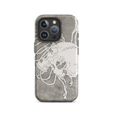 Skull and a Rib Cage - Katsushika Hokusai Phone Case Iphone 16 Pro / Matte Skull-themed Phone Case Katsushika Hokusai Iphone Case, Iphone,