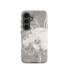 Skull and a Rib Cage Katsushika Hokusai Samsung Case, Galaxy S24 / Matte, Phone Case Stylized Skeletal Design
