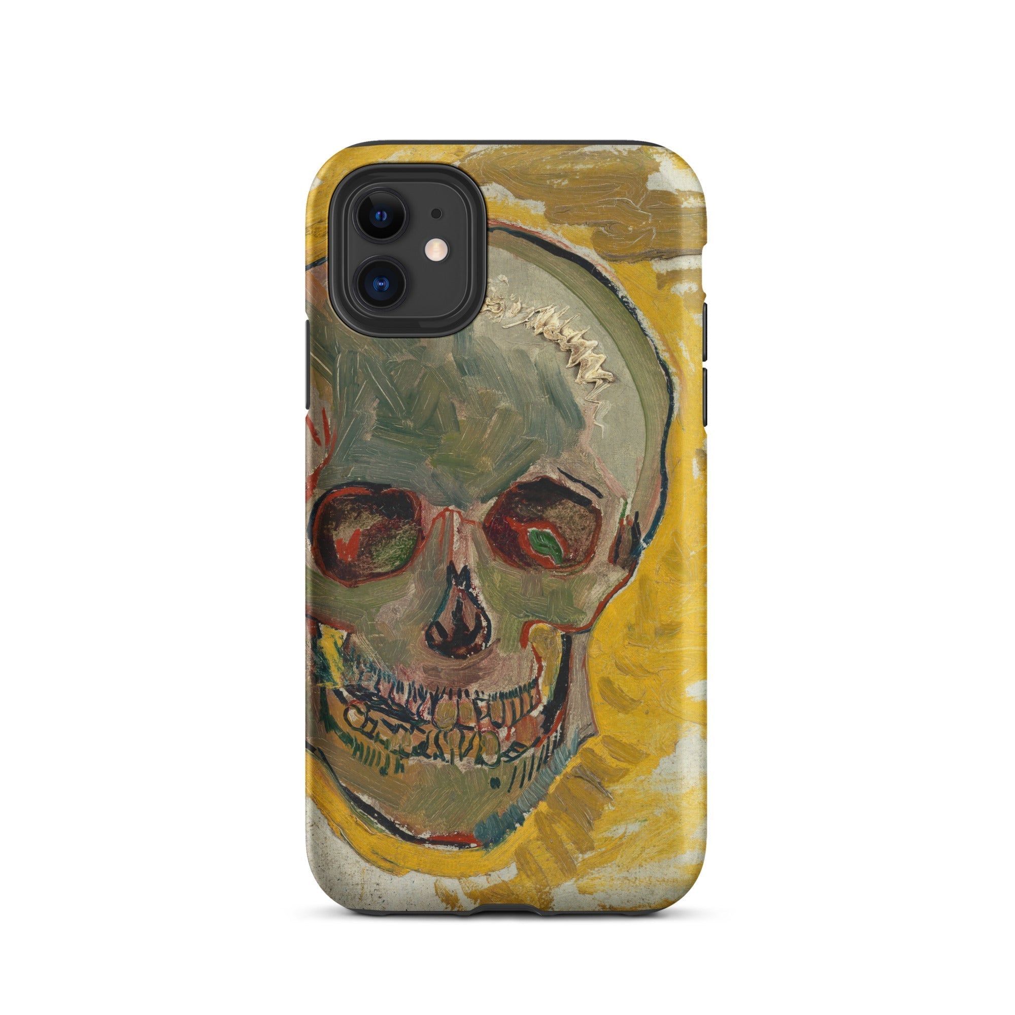 Skull Vincent Van Gogh Fever Dream Iphone Case, 11 / Matte, Skull Painting Phone Case