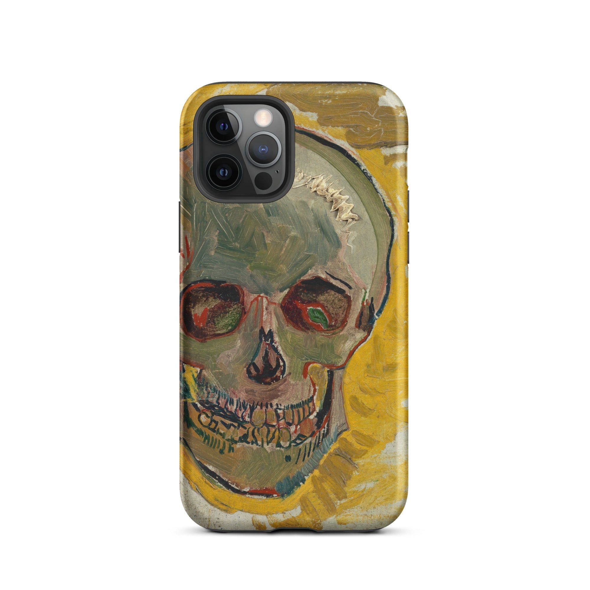 Skull Vincent Van Gogh Fever Dream Iphone Case, 12 Pro / Matte, Skull Art Phone Case