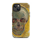 Skull Vincent Van Gogh Fever Dream Iphone Case, 14 Plus / Matte, Skull Art Phone Case