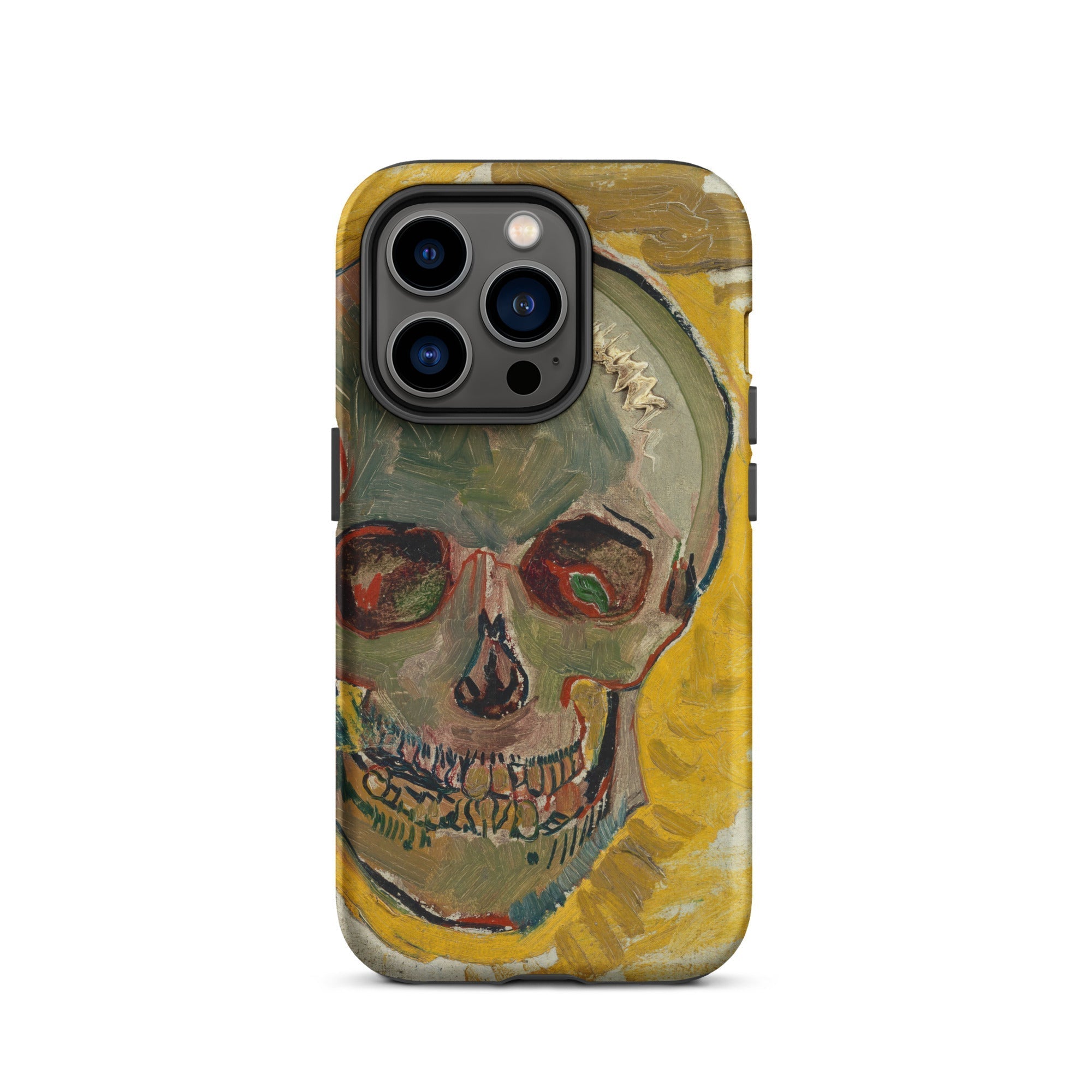 Skull Vincent Van Gogh Fever Dream Iphone Case, 14 Pro / Matte, Phone Case Skull Art