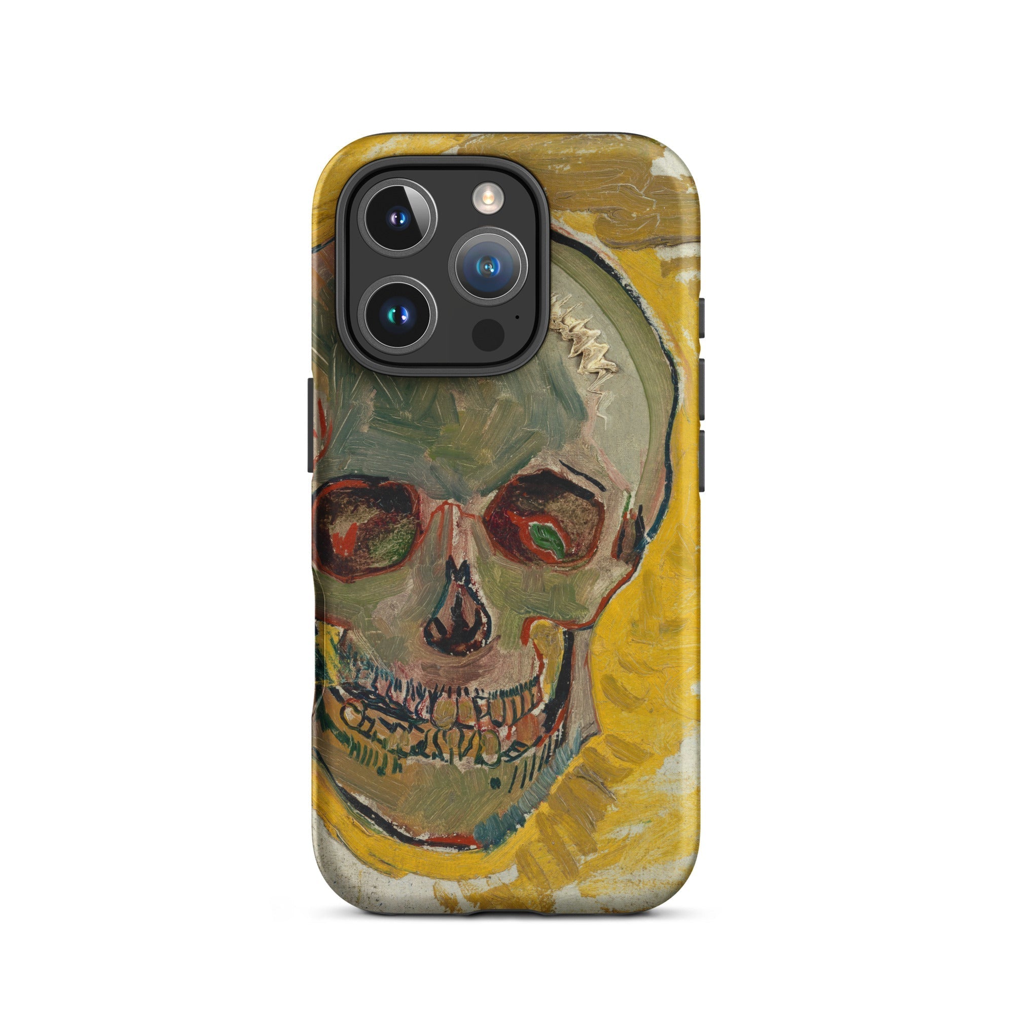 Skull Vincent Van Gogh Fever Dream Iphone Case, 16 Pro / Matte, Skull Art Phone Case