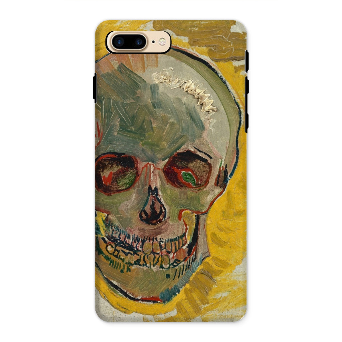 Skull Vincent Van Gogh Fever Dream Iphone Case, 8 Plus / Matte, Skull Themed Phone Case