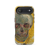 Skull - Vincent Van Gogh Fever Dream Phone Case Iphone 17 Air / Matte Iphone Case Gogh Skull Design Yellow Background Vincent Gogh, Van,