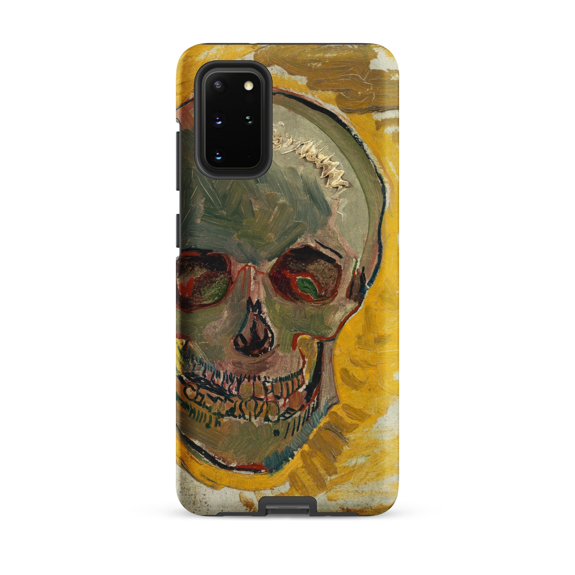Skull Vincent Van Gogh Fever Dream Samsung Case, Galaxy S20 Plus / Matte, Phone Case Painted Skull Design