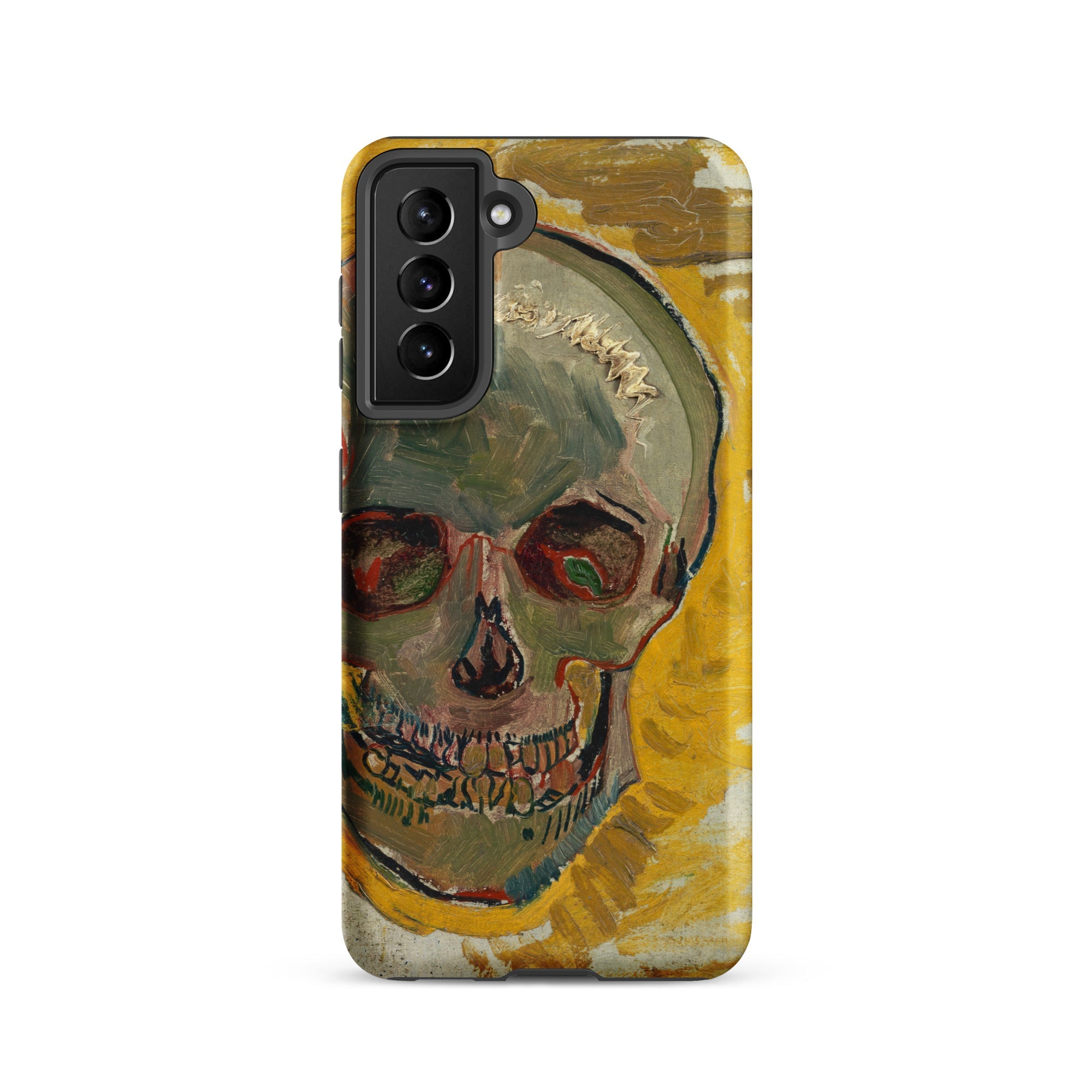 Skull Vincent Van Gogh Fever Dream Samsung Case, Galaxy S21 / Matte, Phone Case Skull Painting