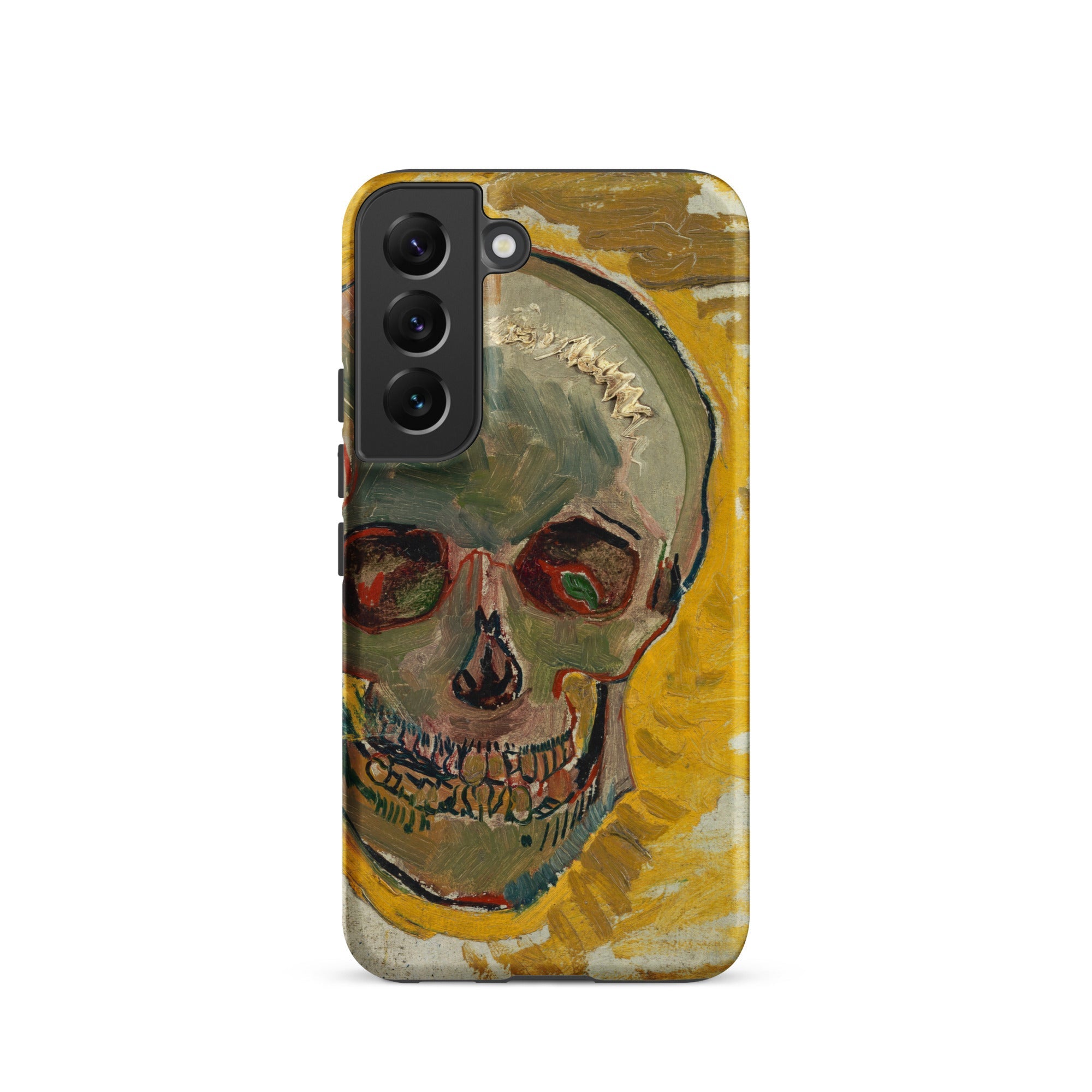 Skull Vincent Van Gogh Fever Dream Samsung Case, Galaxy S22 / Matte, Phone Case Skull Artwork Style Gogh