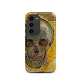 Skull - Vincent Van Gogh Fever Dream Samsung Case, Galaxy S23 / Matte, Phone Case Stylized Skull Design