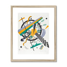 Small Worlds Iv Wassily Kandinsky Art Print, Abstract Artwork Geometric Shapes Lines Patterns Black Yellow