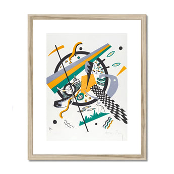 Small Worlds Iv - Wassily Kandinsky Art Print, Abstract Artwork Geometric Shapes Lines Patterns Black Yellow
