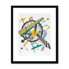 Small Worlds Iv Wassily Kandinsky Art Print, Abstract Artwork Geometric Shapes Lines Patterns Green Yellow