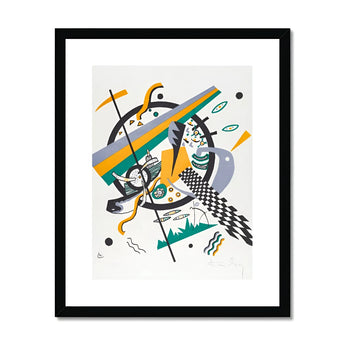 Small Worlds Iv - Wassily Kandinsky Art Print, Abstract Artwork Geometric Shapes Lines Patterns Green Yellow