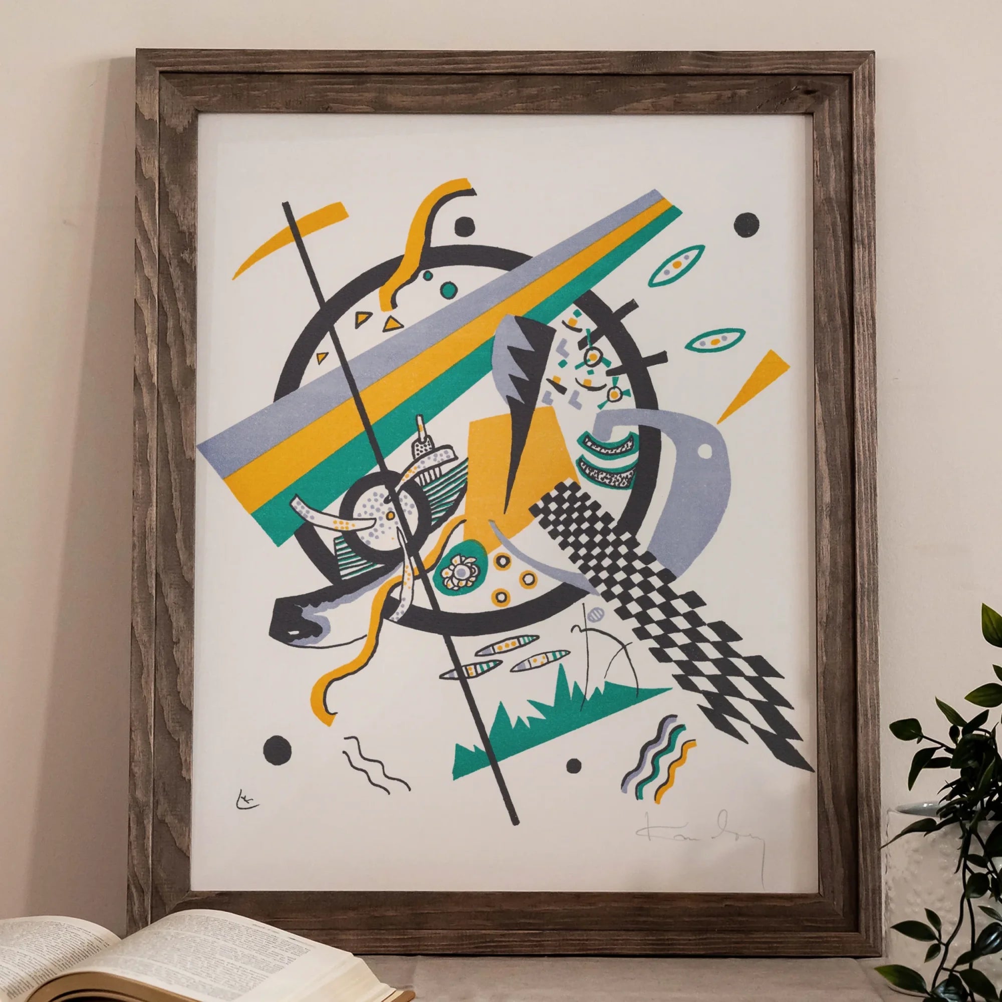 Small Worlds Iv - Wassily Kandinsky Art Print, Abstract Painting Geometric Shapes Bold Colors Modernist Style
