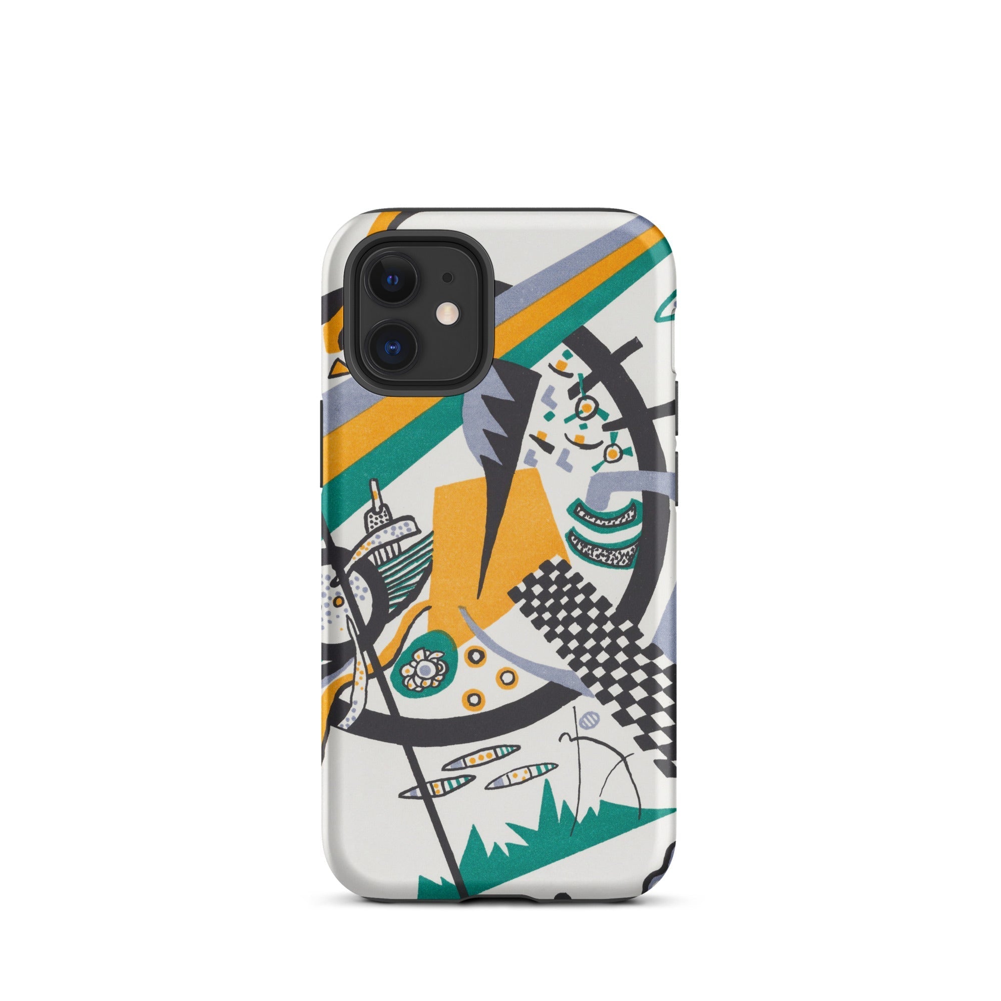 Small Worlds Iv Wassily Kandinsky Iphone Case, 12 Mini / Matte, Abstract Art Phone Case