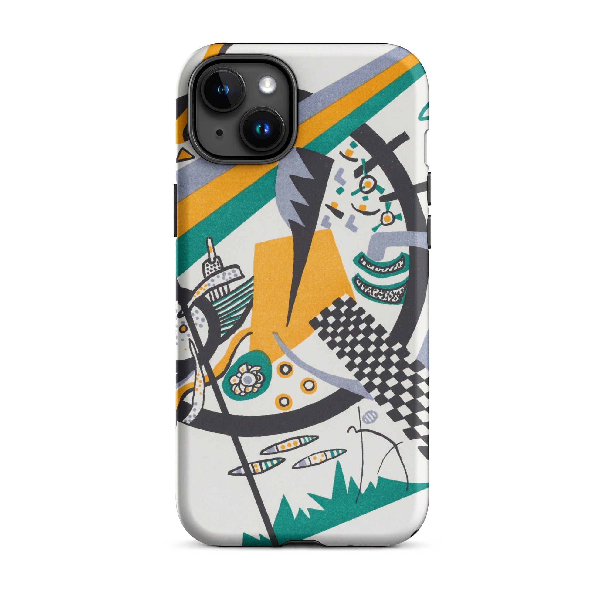 Small Worlds Iv Wassily Kandinsky Iphone Case, 15 Plus / Matte, Abstract Art Phone Case