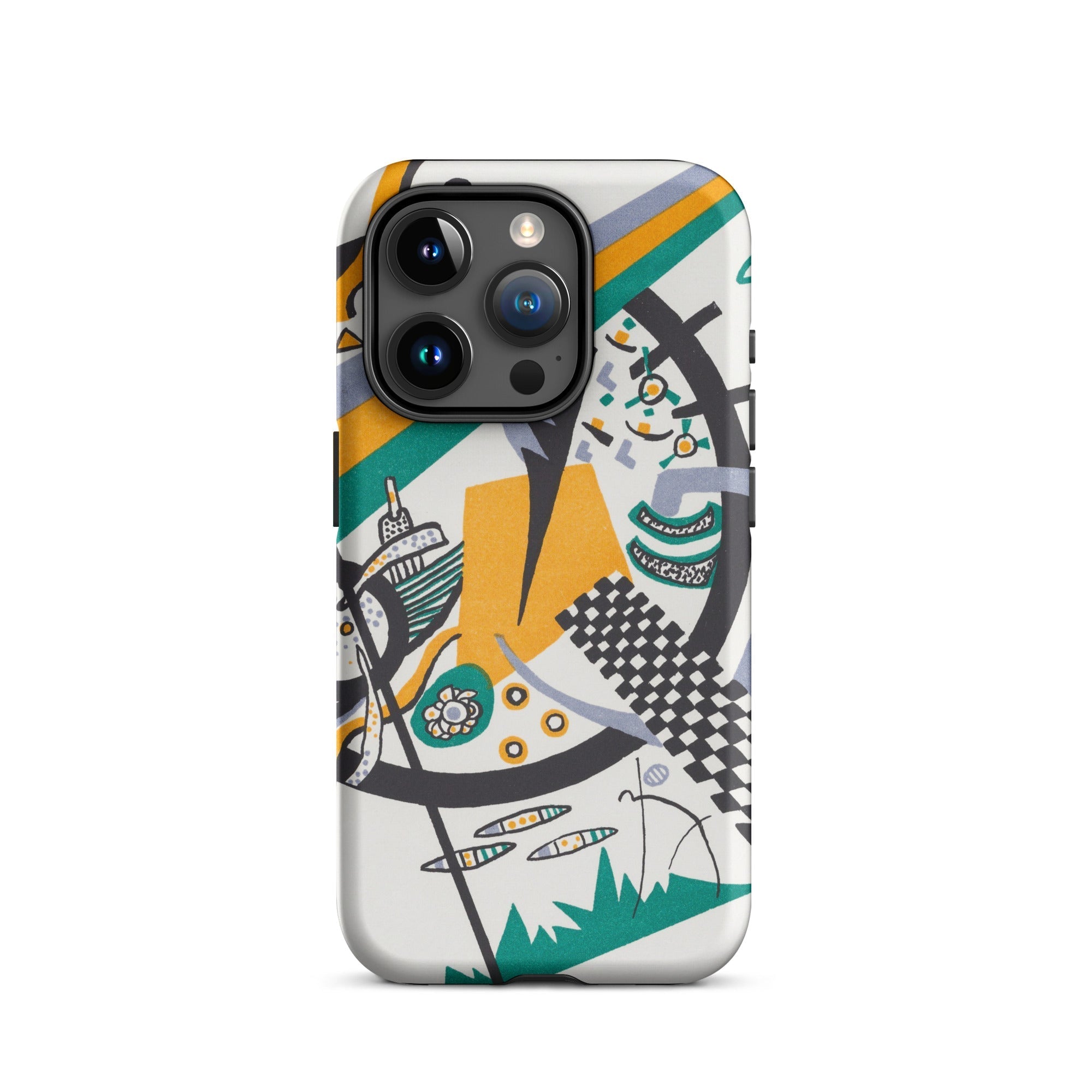 Small Worlds Iv Wassily Kandinsky Iphone Case, 15 Pro / Matte, Abstract Art Phone Case