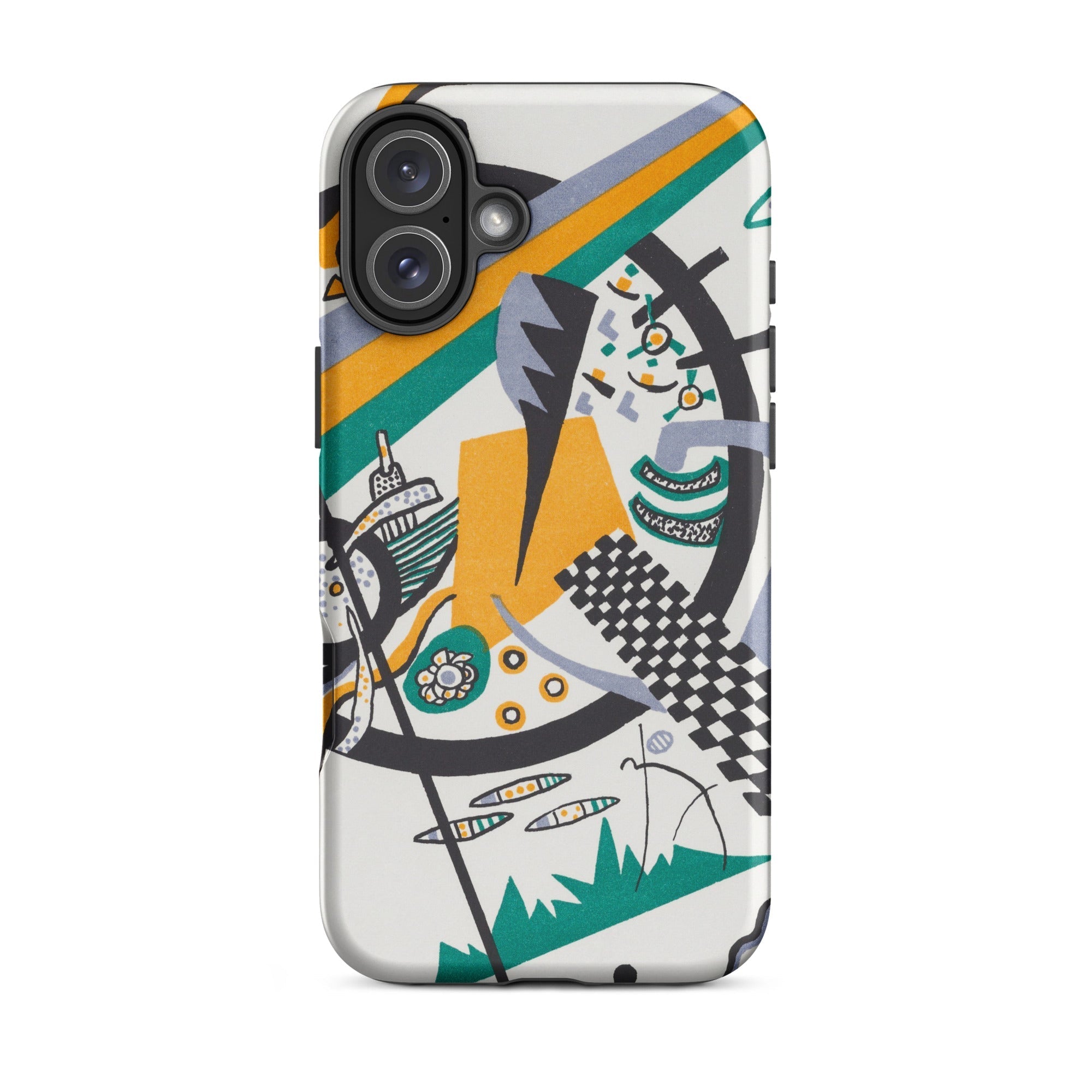 Small Worlds Iv Wassily Kandinsky Iphone Case, 16 Plus / Matte, Abstract Art Phone Case