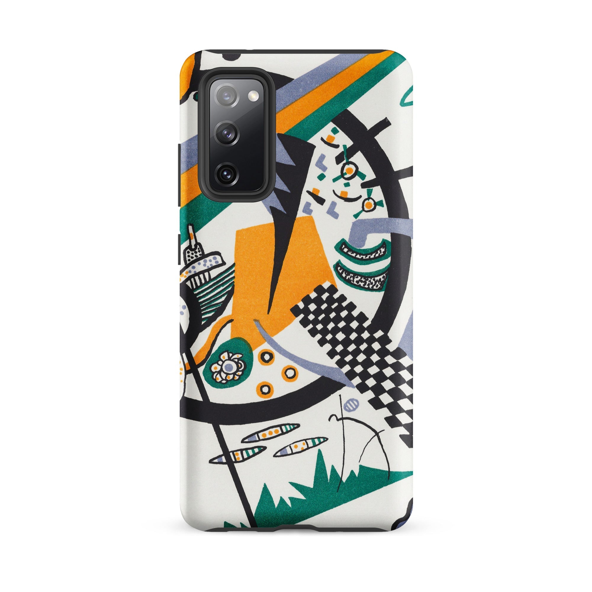 Small Worlds Iv Wassily Kandinsky Samsung Case, Galaxy S20 Fe / Matte, White Smartphone Case Colorful Abstract Design