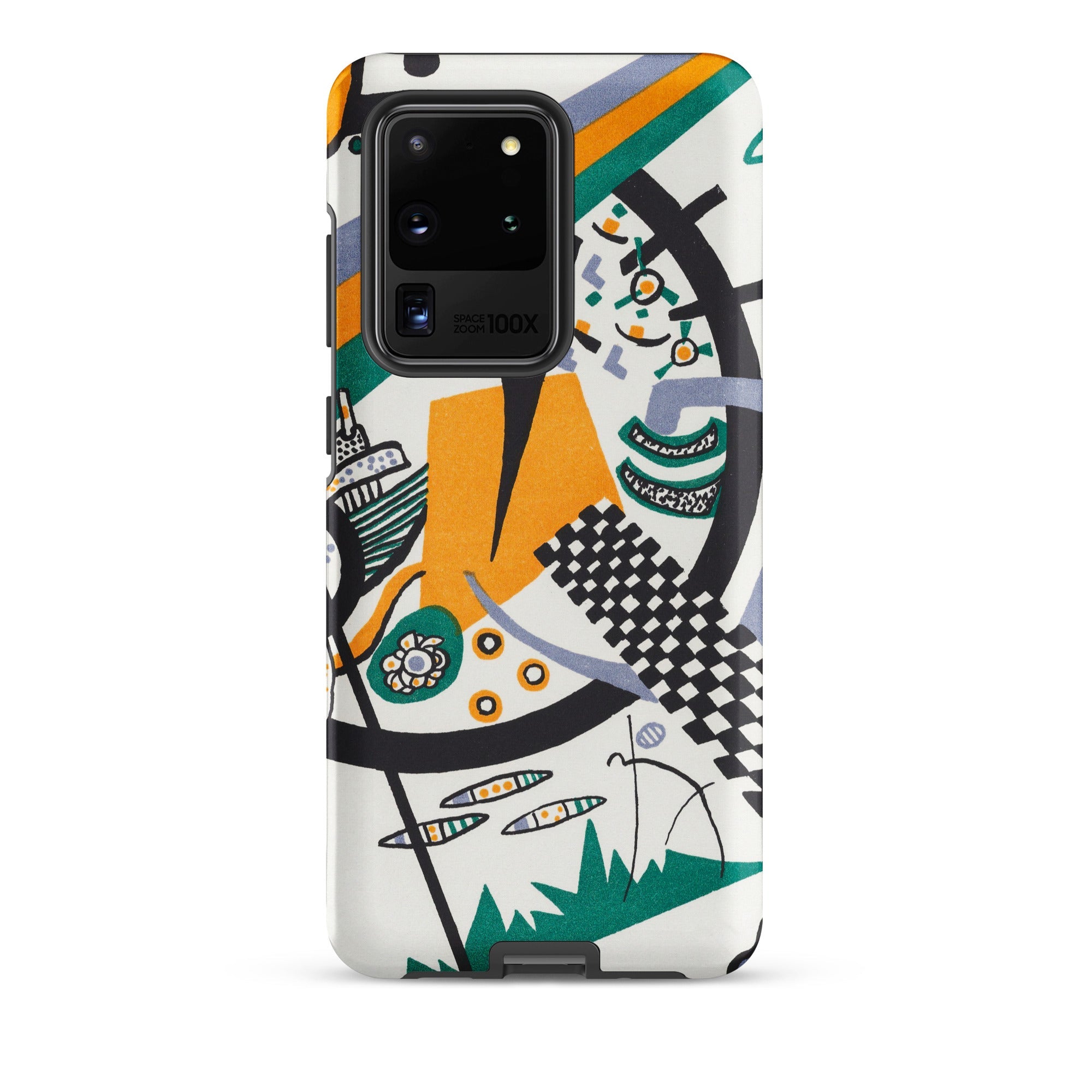 Small Worlds Iv Wassily Kandinsky Samsung Case, Galaxy S20 Ultra / Matte, White Phone Case Abstract Colorful Design Cutout Multi Lens