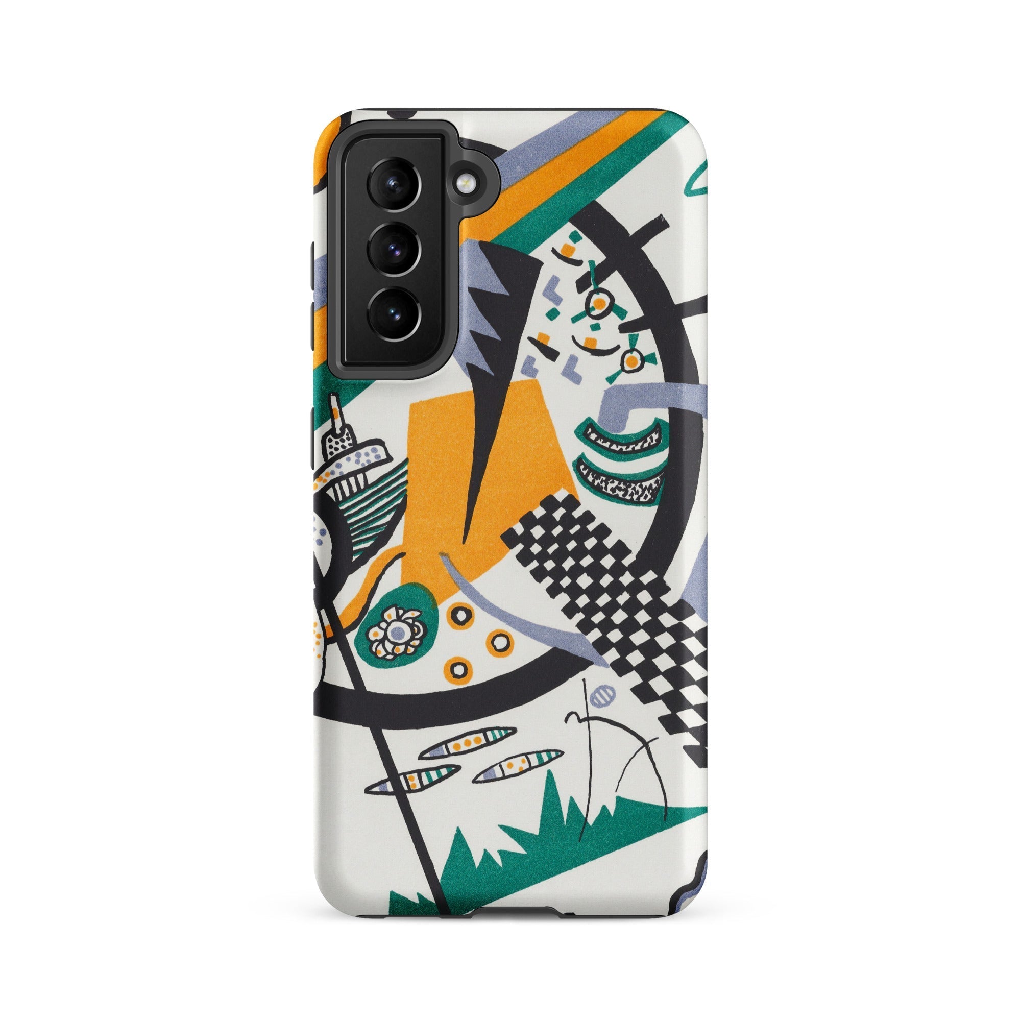 Small Worlds Iv Wassily Kandinsky Samsung Case, Galaxy S21 Fe / Matte, Smartphone Case Abstract Art Design Geometric Shapes Colors