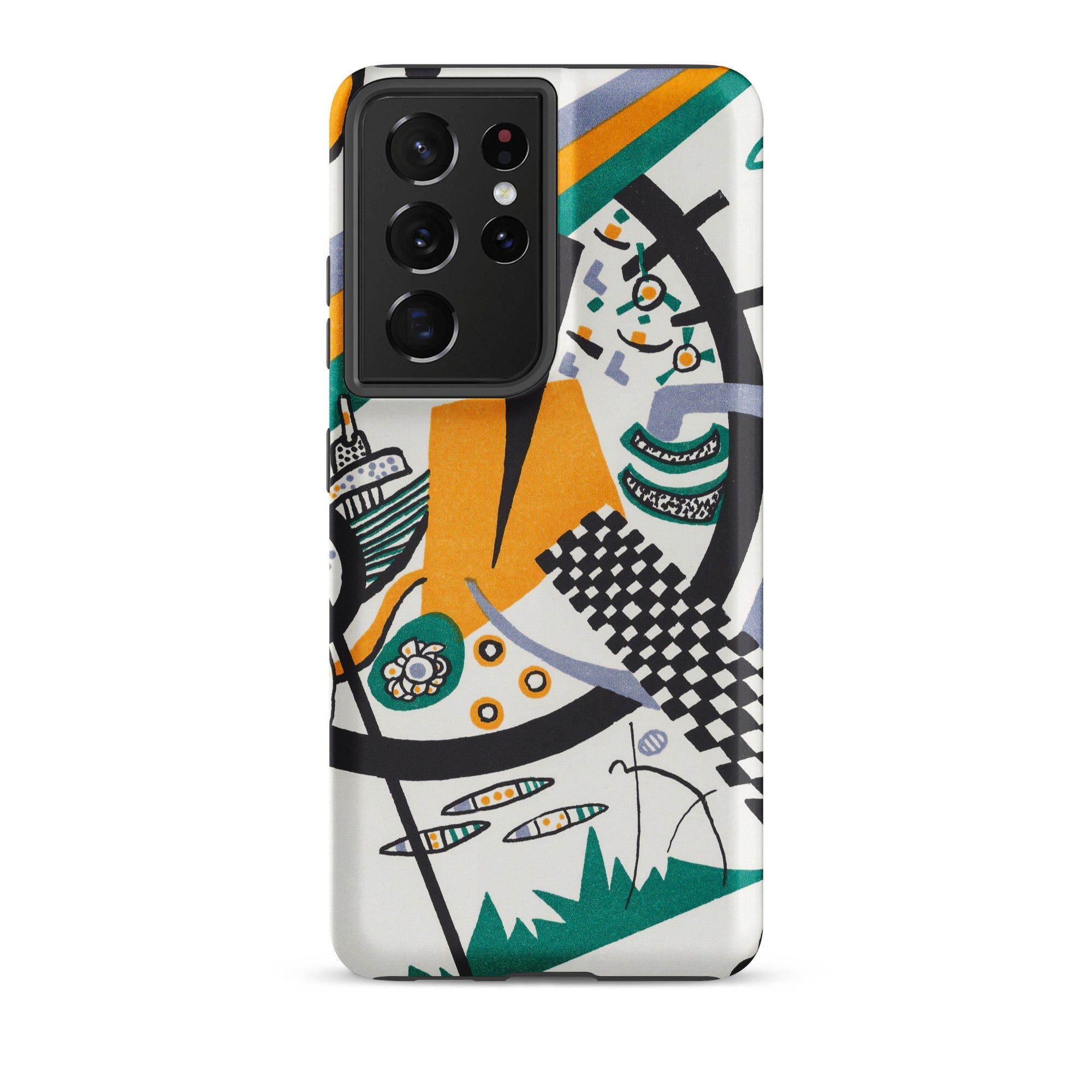 Small Worlds Iv Wassily Kandinsky Samsung Case, Galaxy S21 Ultra / Matte, Smartphone Case Abstract Art Design