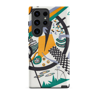 Small Worlds Iv - Wassily Kandinsky Samsung Case, Galaxy S23 Ultra / Matte, White Phone Case Abstract Colorful Pattern