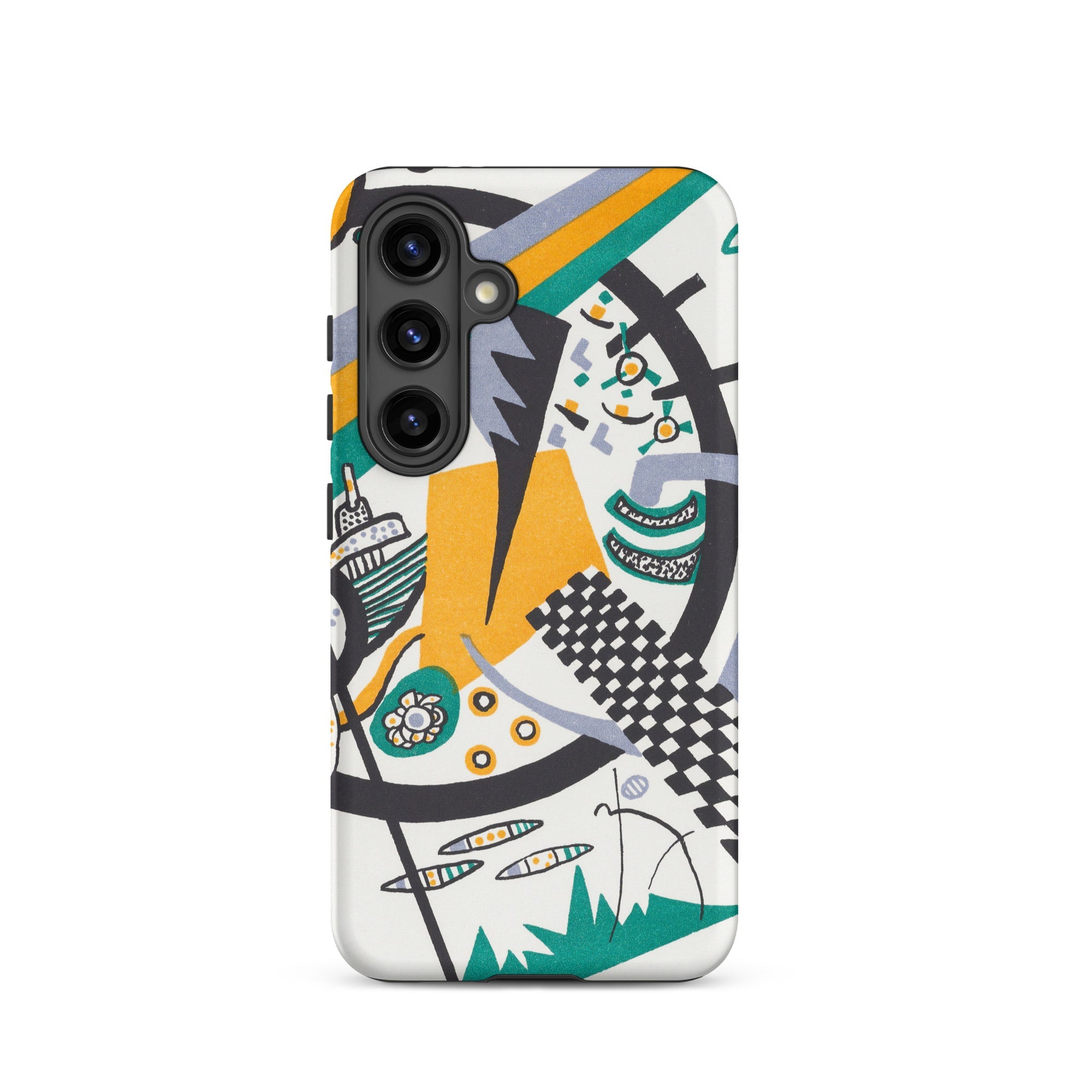 Small Worlds Iv Wassily Kandinsky Samsung Case, Galaxy S24 / Matte, Smartphone Case Colorful Abstract Geometric Design