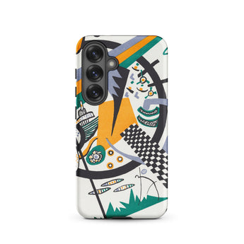Small Worlds Iv - Wassily Kandinsky Samsung Case, Galaxy S25 / Matte, White Smartphone Case Colorful Abstract Design