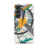 Small Worlds Iv - Wassily Kandinsky Samsung Case, Galaxy S25 Plus / Matte, White Smartphone Case Colorful Abstract Art Design