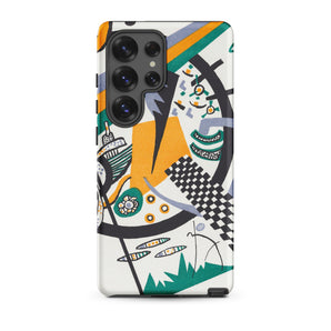 Small Worlds Iv - Wassily Kandinsky Samsung Case, Galaxy S25 Ultra / Matte, White Smartphone Case Colorful Abstract Art Design