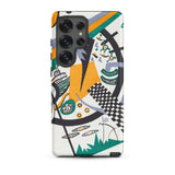 Small Worlds Iv - Wassily Kandinsky Samsung Case, Galaxy S25 Ultra / Matte, White Smartphone Case Colorful Abstract Art Design