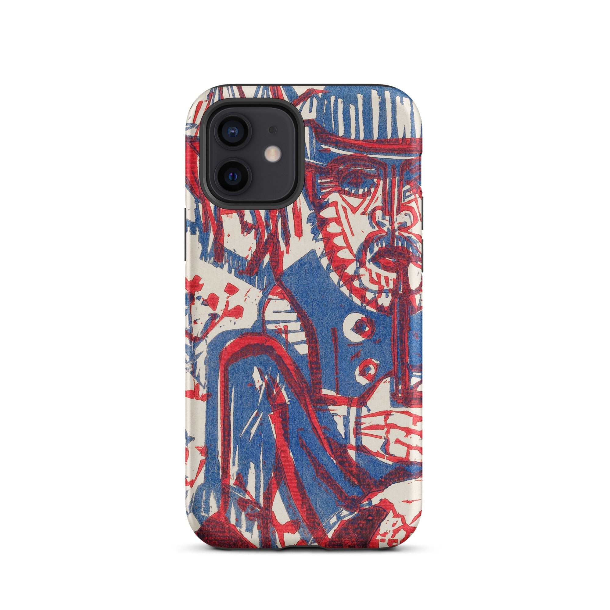 Smoking Peasant Ernst Ludwig Kirchner Iphone Case, 12 / Matte, Artistic Phone Case