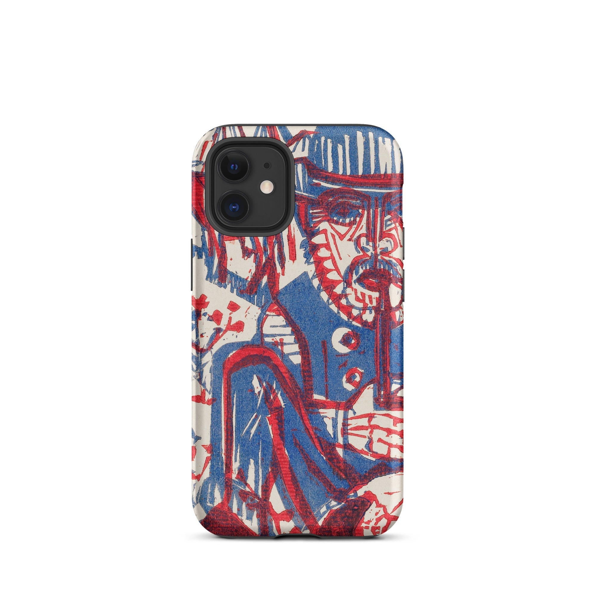 Smoking Peasant Ernst Ludwig Kirchner Iphone Case, 12 Mini / Matte, Artistic Phone Case
