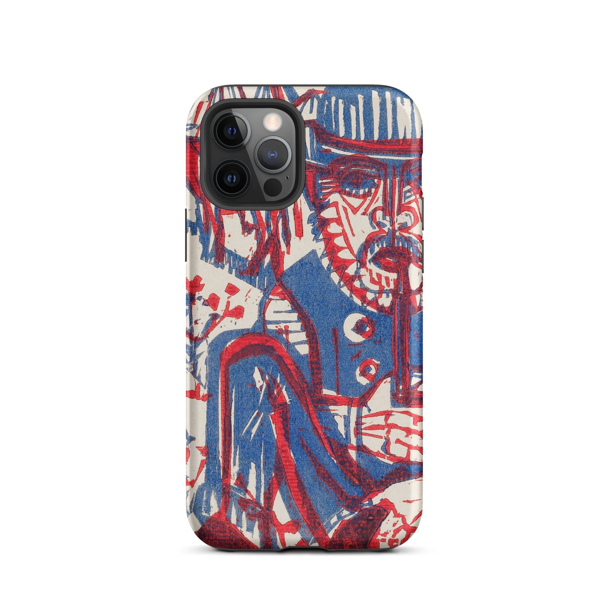 Smoking Peasant Ernst Ludwig Kirchner Iphone Case, 12 Pro / Matte, Artistic Phone Case