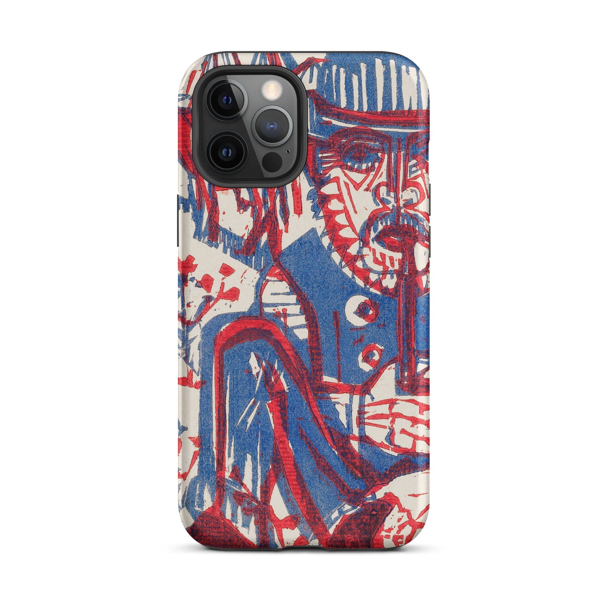 Smoking Peasant Ernst Ludwig Kirchner Iphone Case, 12 Pro Max / Matte, Artistic Phone Case