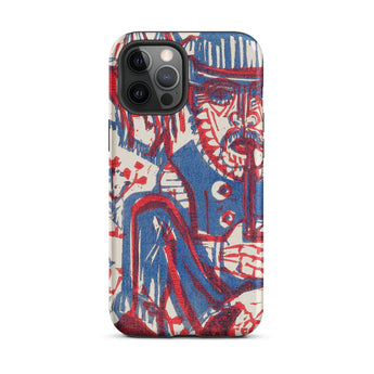 Smoking Peasant - Ernst Ludwig Kirchner Iphone Case, 12 Pro Max / Matte, Artistic Phone Case