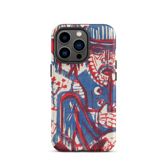 Smoking Peasant - Ernst Ludwig Kirchner Iphone Case, 13 Pro / Matte, Artistic Phone Case