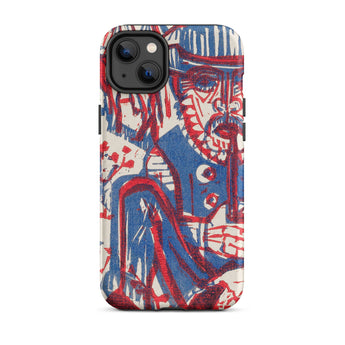 Smoking Peasant - Ernst Ludwig Kirchner Iphone Case, 14 Plus / Matte, Artistic Phone Case