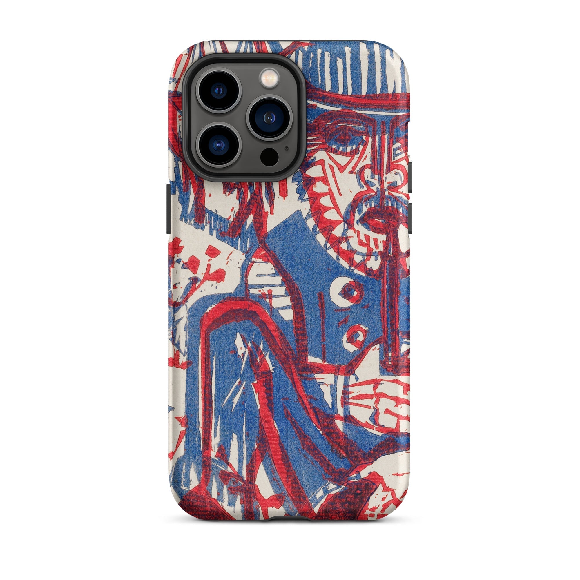 Smoking Peasant Ernst Ludwig Kirchner Iphone Case, 14 Pro Max / Matte, Artistic Phone Case
