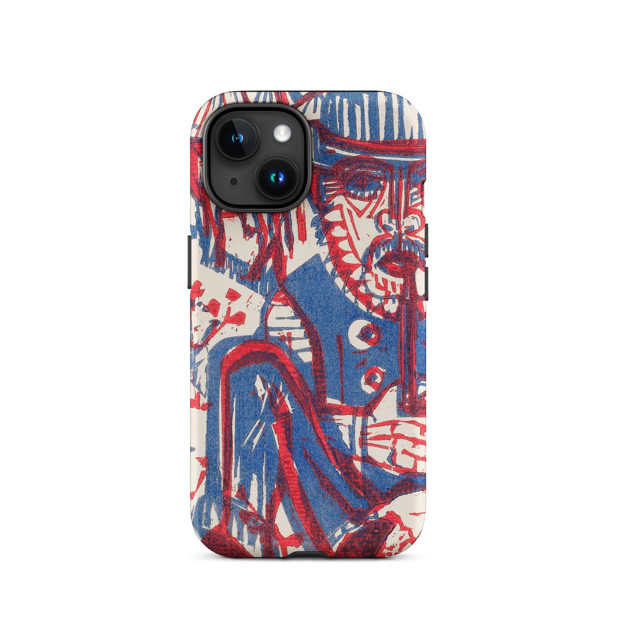 Smoking Peasant Ernst Ludwig Kirchner Iphone Case, 15 / Matte, Artistic Phone Case